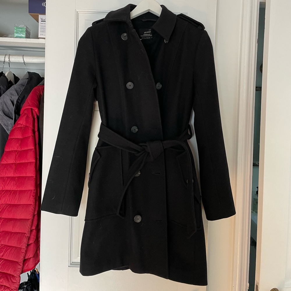 ALL SAINTS BELTED OEA COAT